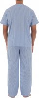 Men's Short Sleeve Top and Long Pants Pajama Set