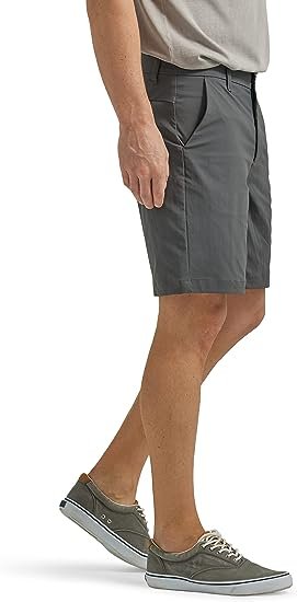 Men's Regular Fit Synthetic Flat Front Short