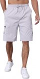 Men's Cargo Shorts Elastic Waist Outdoor Jogger SweatShorts with Multi-Pocket