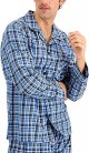 Men's Woven Plain-Weave Pajama Set